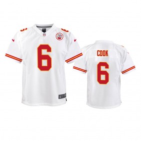 Youth Chiefs Bryan Cook White Game Jersey