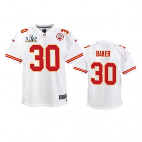 Youth Chiefs Deandre Baker White Super Bowl LV Game Jersey