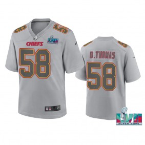 Youth Chiefs Derrick Thomas Gray Super Bowl LVII Atmosphere Jersey