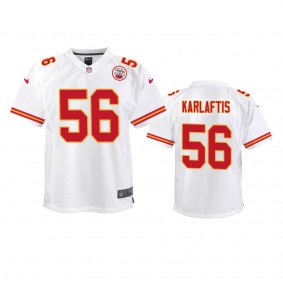 Youth Chiefs George Karlaftis White Game Jersey