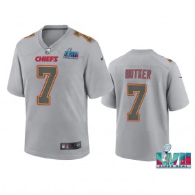 Youth Chiefs Harrison Butker Gray Super Bowl LVII Atmosphere Jersey