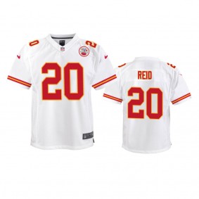 Youth Chiefs Justin Reid White Game Jersey