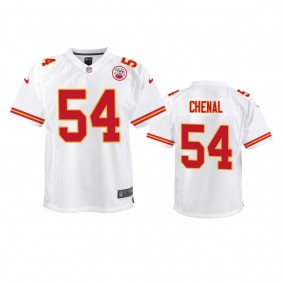 Youth Chiefs Leo Chenal White Game Jersey
