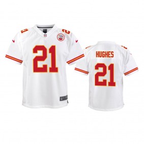 Youth Chiefs Mike Hughes White Game Jersey