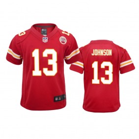 Youth Chiefs Nazeeh Johnson Red Game Jersey