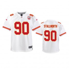 Youth Chiefs Taylor Stallworth White Game Jersey