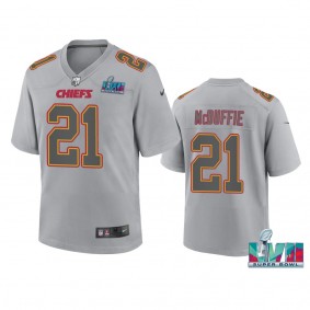 Youth Chiefs Trent McDuffie Gray Super Bowl LVII Atmosphere Jersey