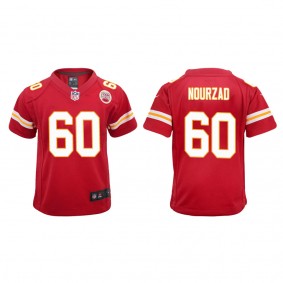 Youth Hunter Nourzad Kansas City Chiefs Red Game Jersey