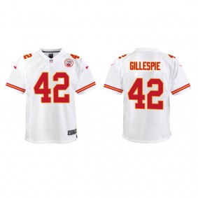 Youth Kansas City Chiefs Tyree Gillespie White Game Jersey